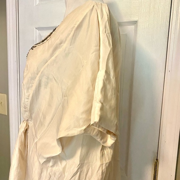 Rebecca Taylor Cream Graphic Dolman Sleeve Tunic - Picture 5 of 9